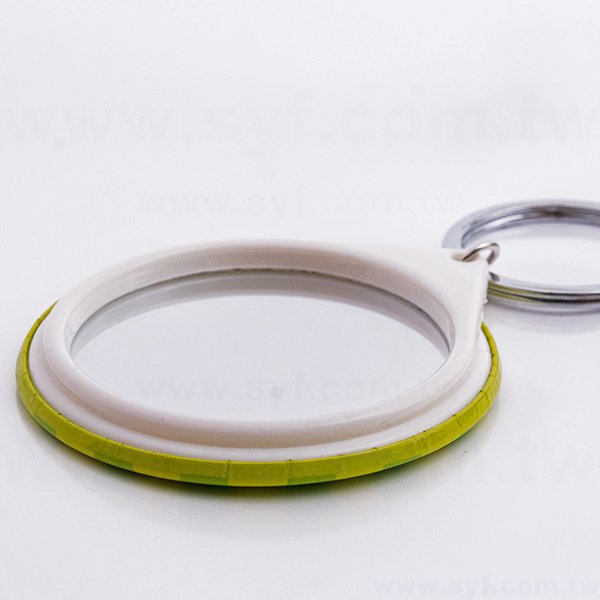圓形鏡子鑰匙圈58mm-客製化徽章-7107-5